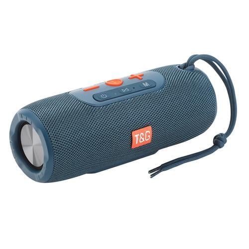 Портативная колонка T&G 341 с шнурочком Blue