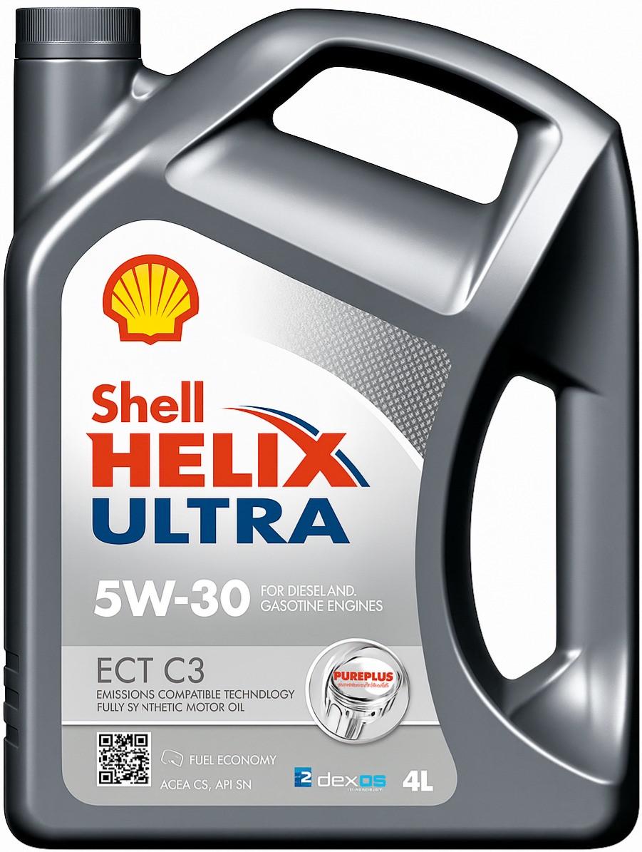 Моторное масло SHELL 5W-30 ECT С3 Ultra Helix, 4 л (901462)