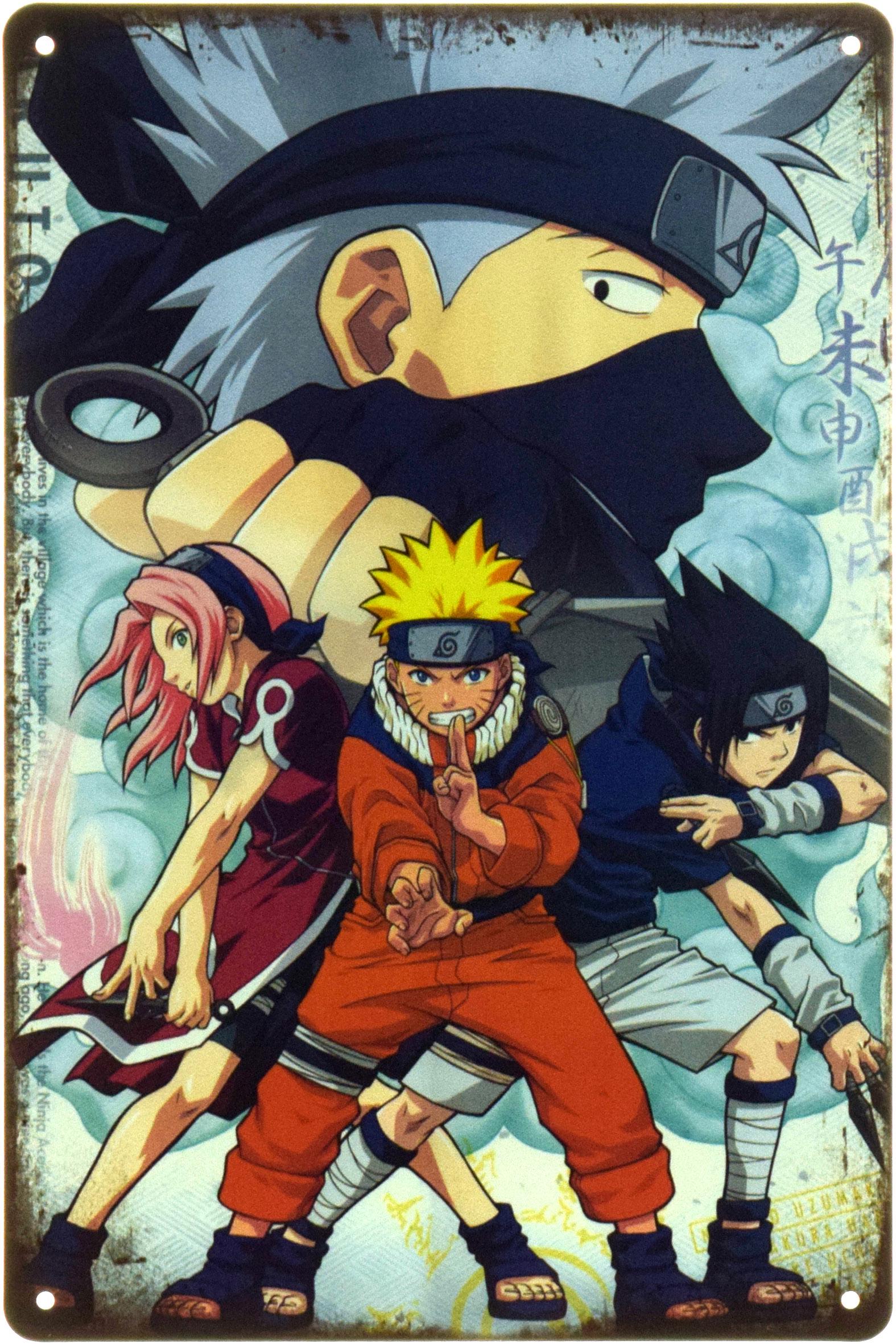 Табличка металлическая "Naruto" 20x30 см (ms-104500)