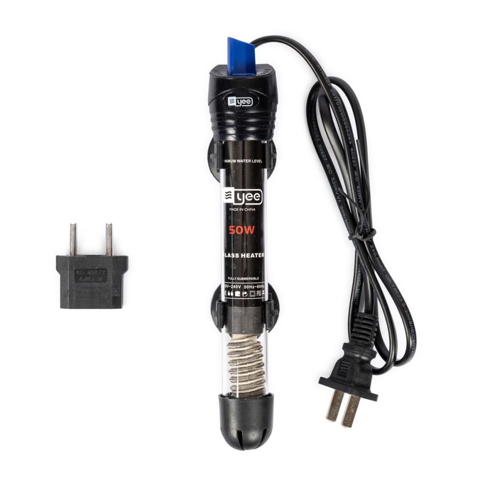 Обогреватель для аквариума Yee YGH-50 стеклянный 20 см 50 Вт (YEE-3001)