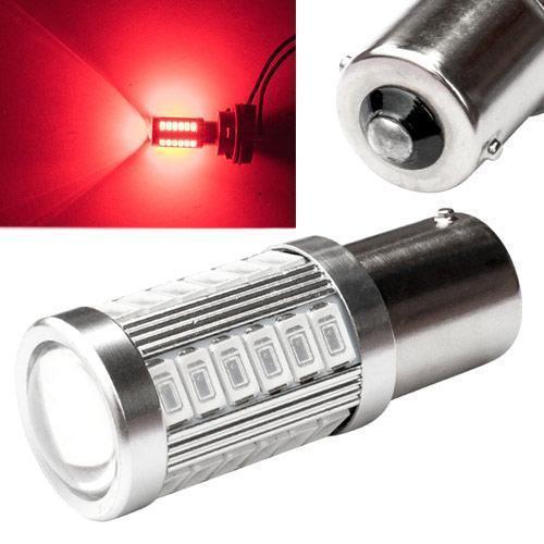 Автомобільна лампа LED 1156 BA15S P21W 33 SMD Червоне світло (288076) - фото 2 Автомобільна лампа LED 1156 BA15S P21W 33 SMD Червоне світло (288076) - фото 2
