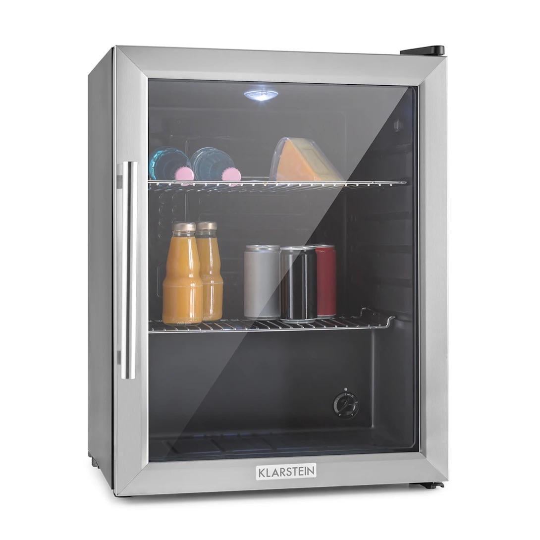 Холодильник-витрина KLARSTEIN Beersafe стеклянная дверь из нержавеющей стали XXL 60 л Серый (10027672)