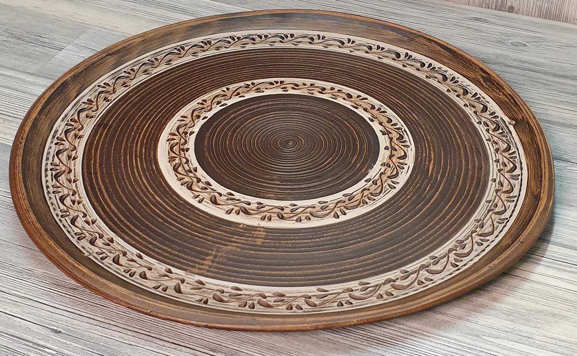 Блюдо сервировочное глиняное (5112) - фото 4