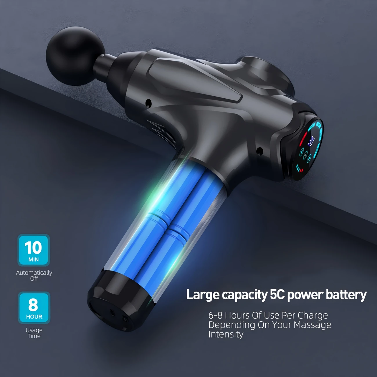 Массажер перкуссионный ударный для тела (2327926193) - фото 6 Массажер перкуссионный ударный для тела (2327926193) - фото 6