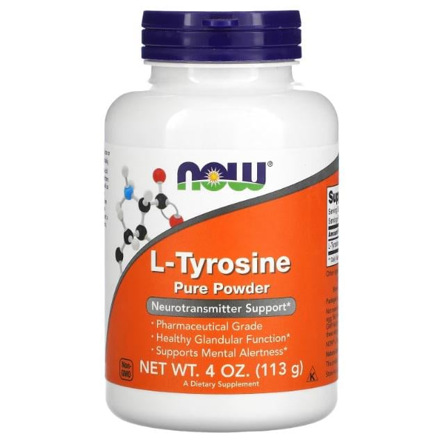 Аминокислота L-Тирозин NOW L-TYROSINE POWDER 4 OZ 113 г