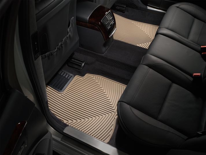 Коврики автомобильные задние резиновые WeatherTech W95TN Mercedes S-Class (W221) 2007-2013 Бежевый (1945551188)