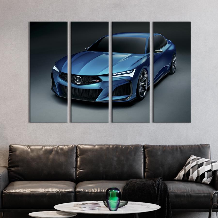 Картина на холсте Лазурная Acura Type S 89x53 см (1246-41)