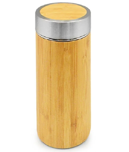 Термос с ситечком Stenson Bamboo MT-3932 400 мл Светлое дерево (bcd6df3a)