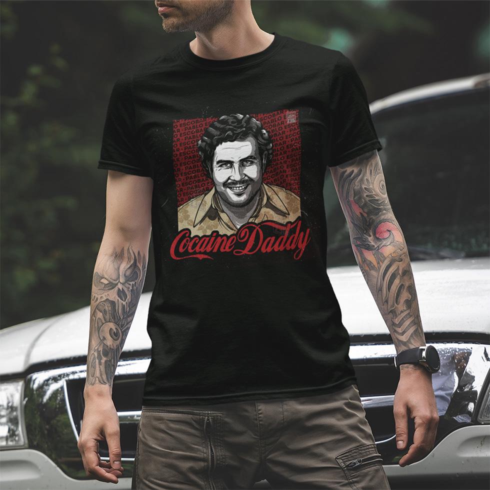 Футболка унисекс Narcos Pablo Escobar Cocaine Daddy S Черный (0000009153)