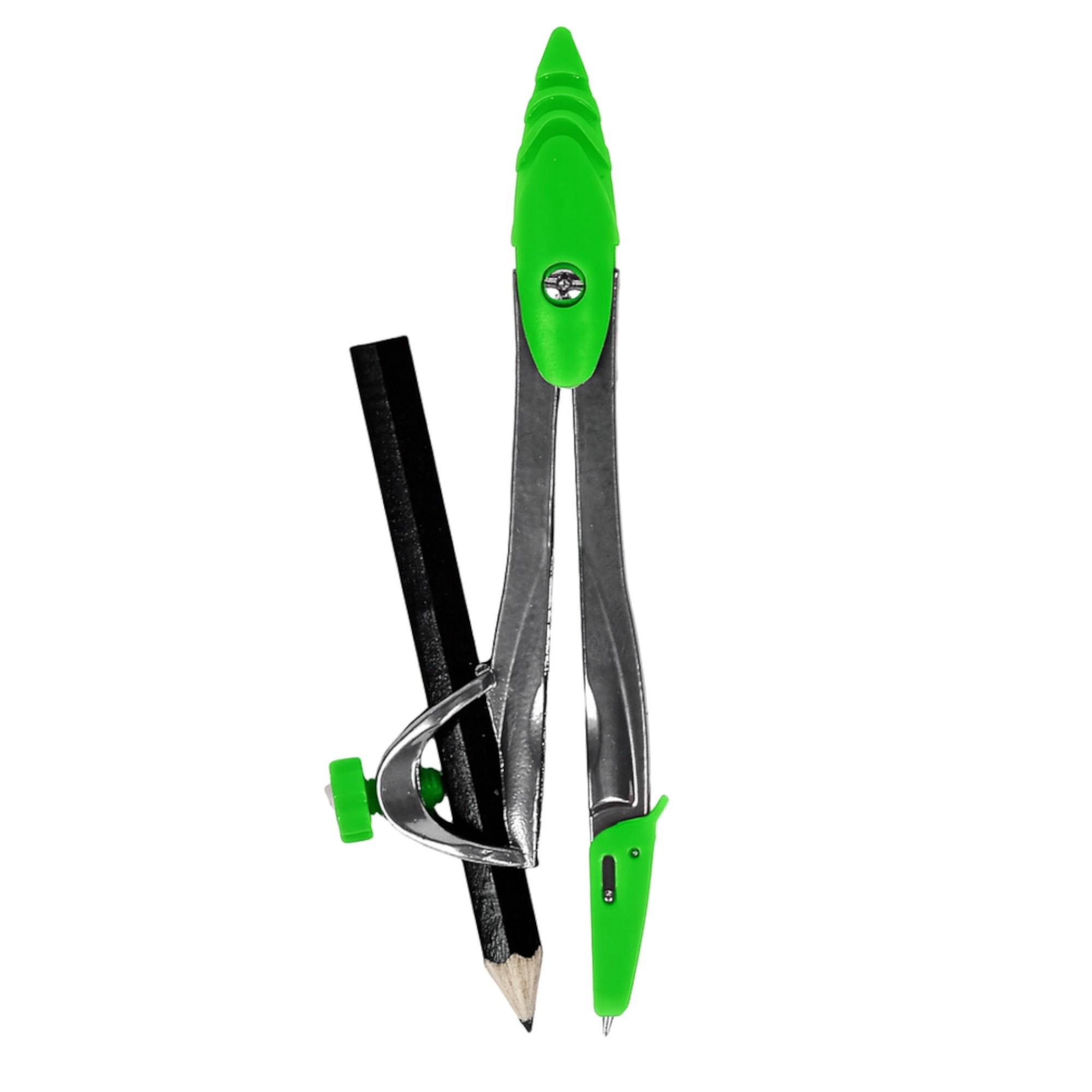 Циркуль с карандашом Aosdu WW01667ST в футляре Салатовый (27918195)