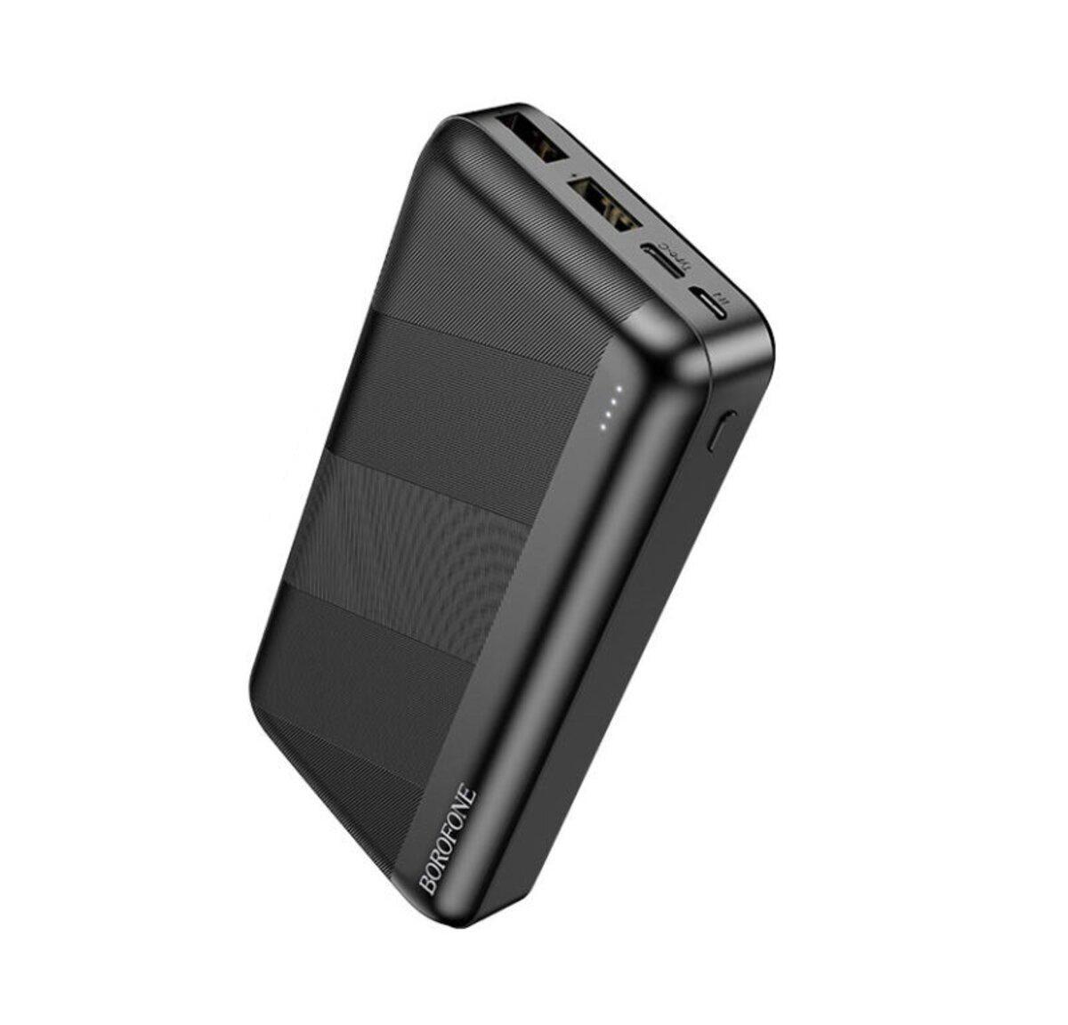 Повербанк Borofone BJ27AB Pindar 20000 mAh 2хUSB-A micro-USB USB Type-C Black (561932)