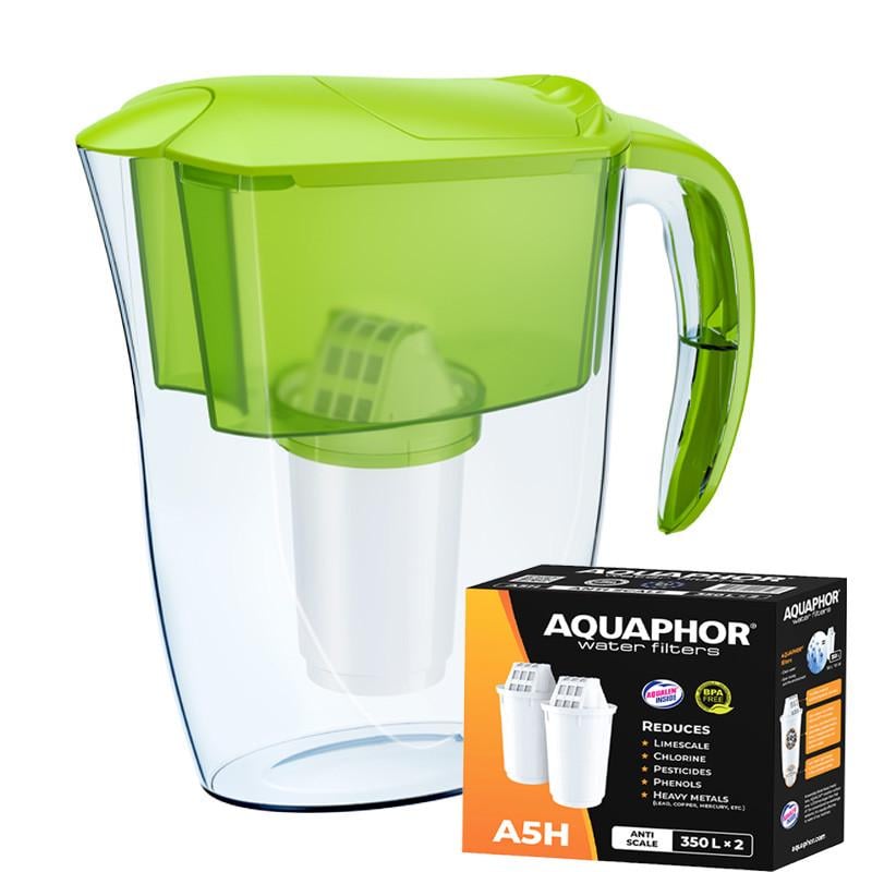 Фильтр-кувшин Аквафор Смайл два модуля А5Н жесткость Лимонный (1848110660)