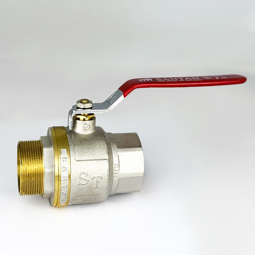 Кран шаровой для воды SANTAN PREMIUM 605 2" внутренний-наружный Красный (110959) - фото 2