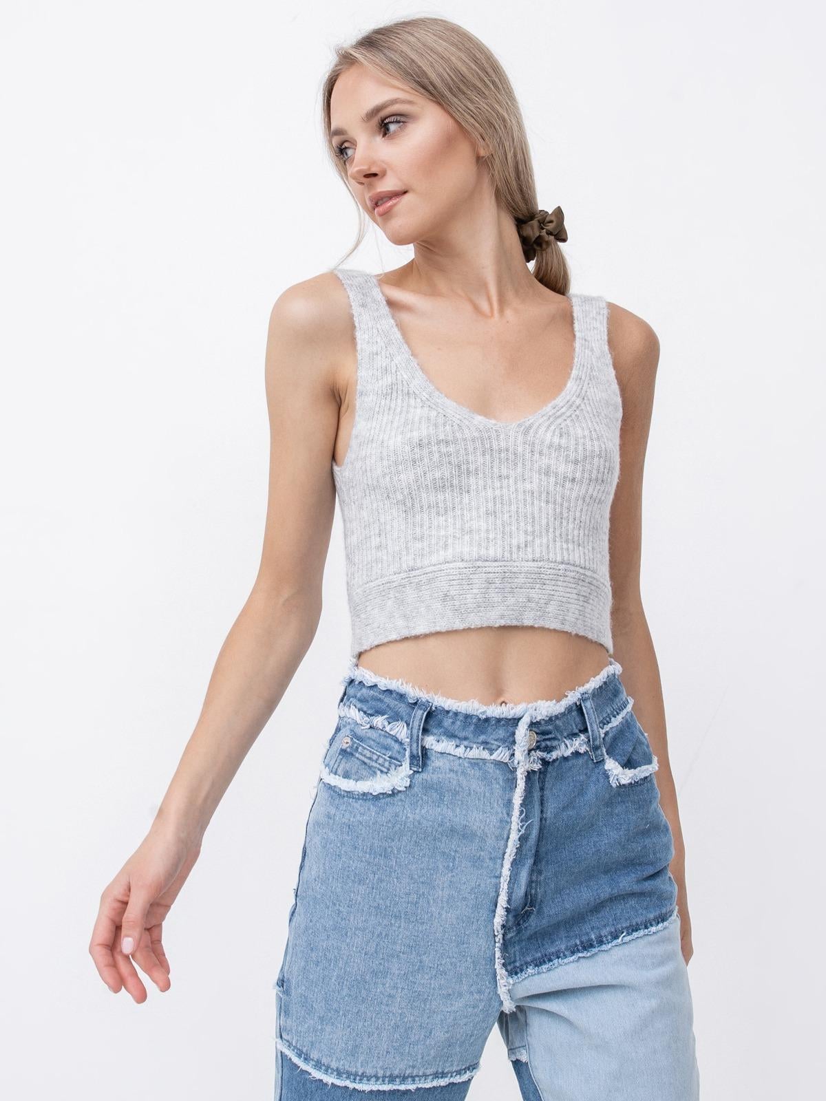 Топ Missguided WXK2235263 г. 34-36 Серый