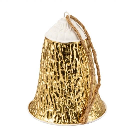 Игрушка на елку металлический колокольчик 24х19 см Золотой (150-81-6033-028)