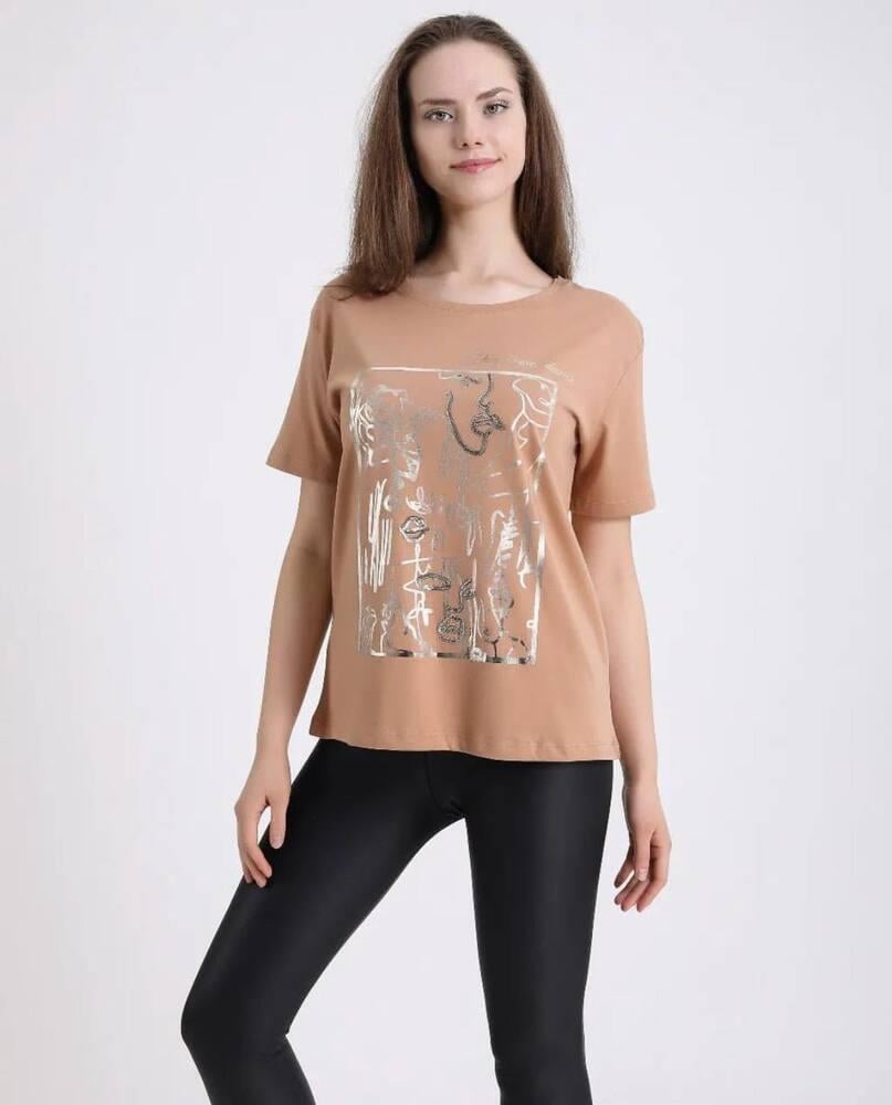 Футболка Olivia 2310x65 женская S\M Бежевый (188701)