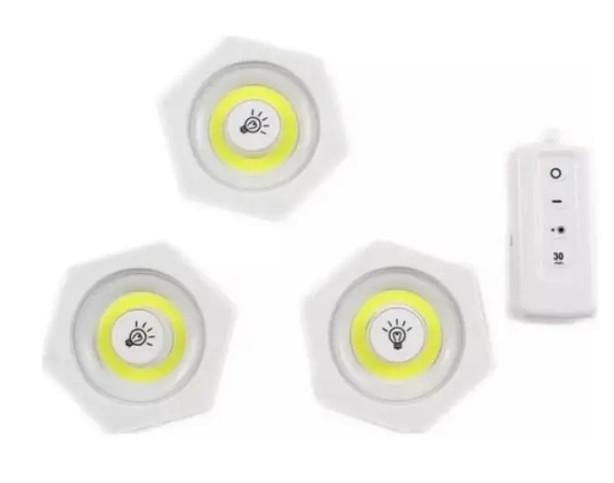 Комплект LED світильників light with Remote Control Set Romb 7478 COB/D з пультом і таймером 324 3 шт.