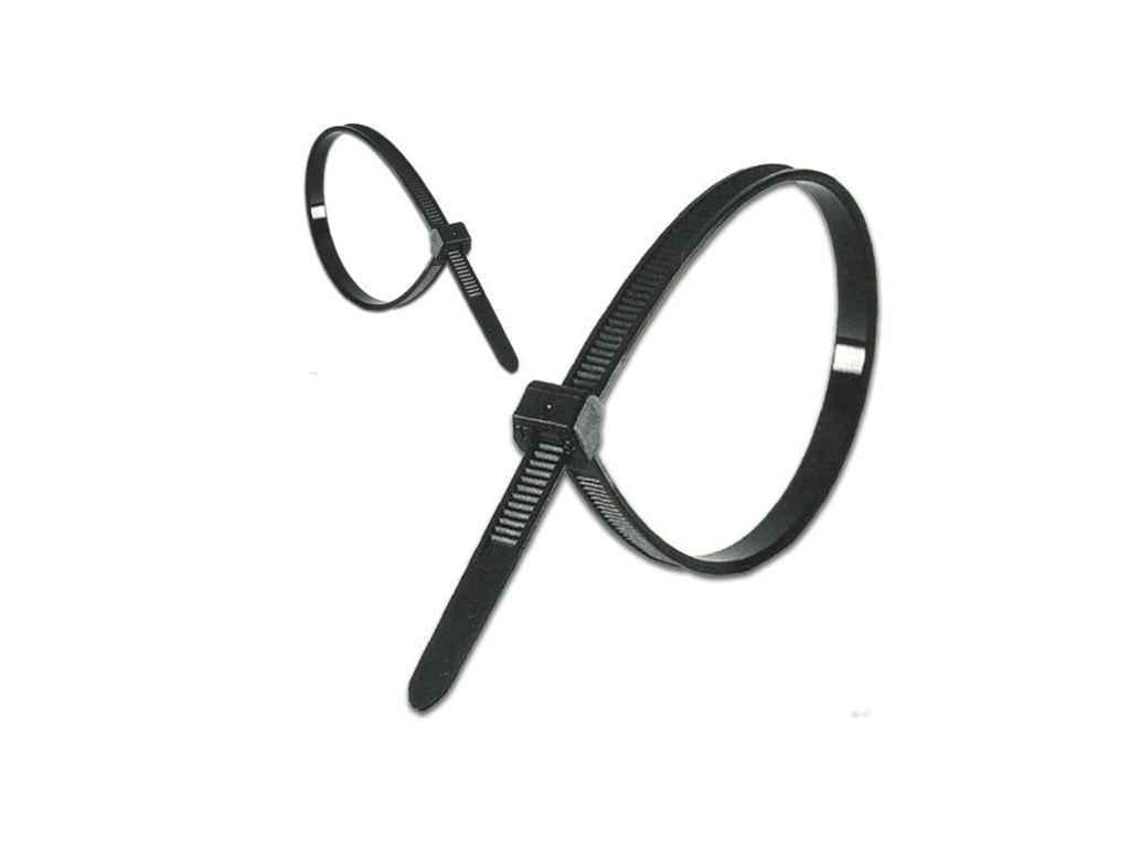 Хомут Sokol нейлоновый 4x370 100 шт. Черный (1100158) - фото 1