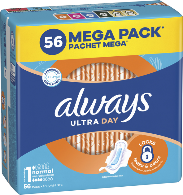 Прокладки гигиенические Always Ultra Normal р. 1 56 шт. 4 капли