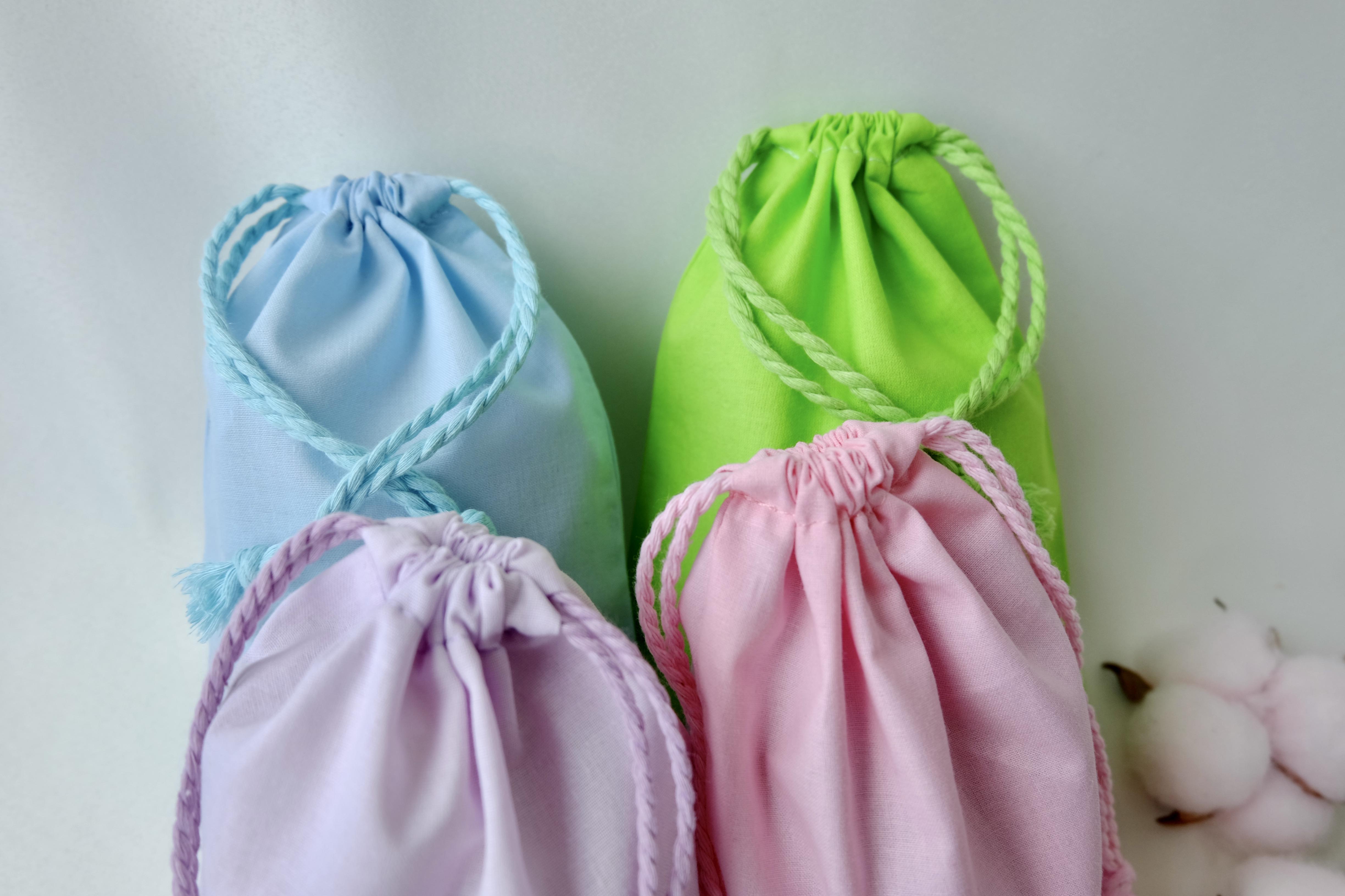 Набір текстильних мішків 20х15 см 4 шт. Різнокольоровий (29186778) - фото 4