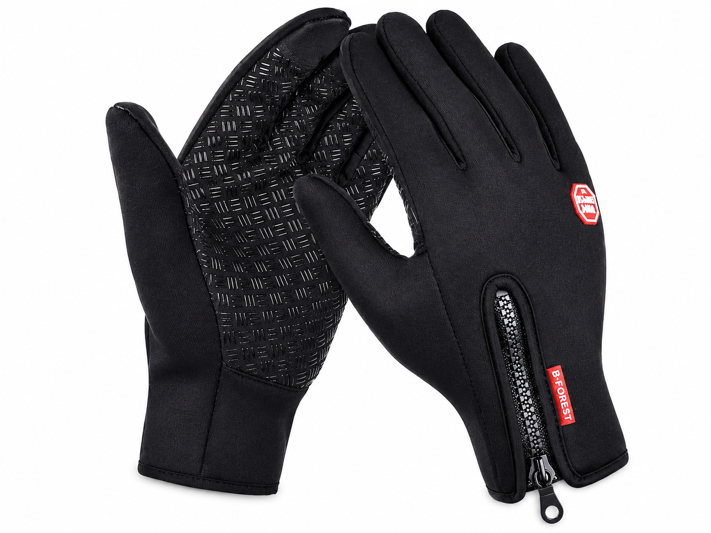 Велоперчатки зимние Windstopper флисовые неопреновые с силиконовыми насечками L (1005-770-02)