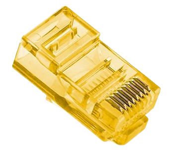 Конектор Merlion RJ-45 для UTP RJ-45 100 шт. Жовтий (92e24459)