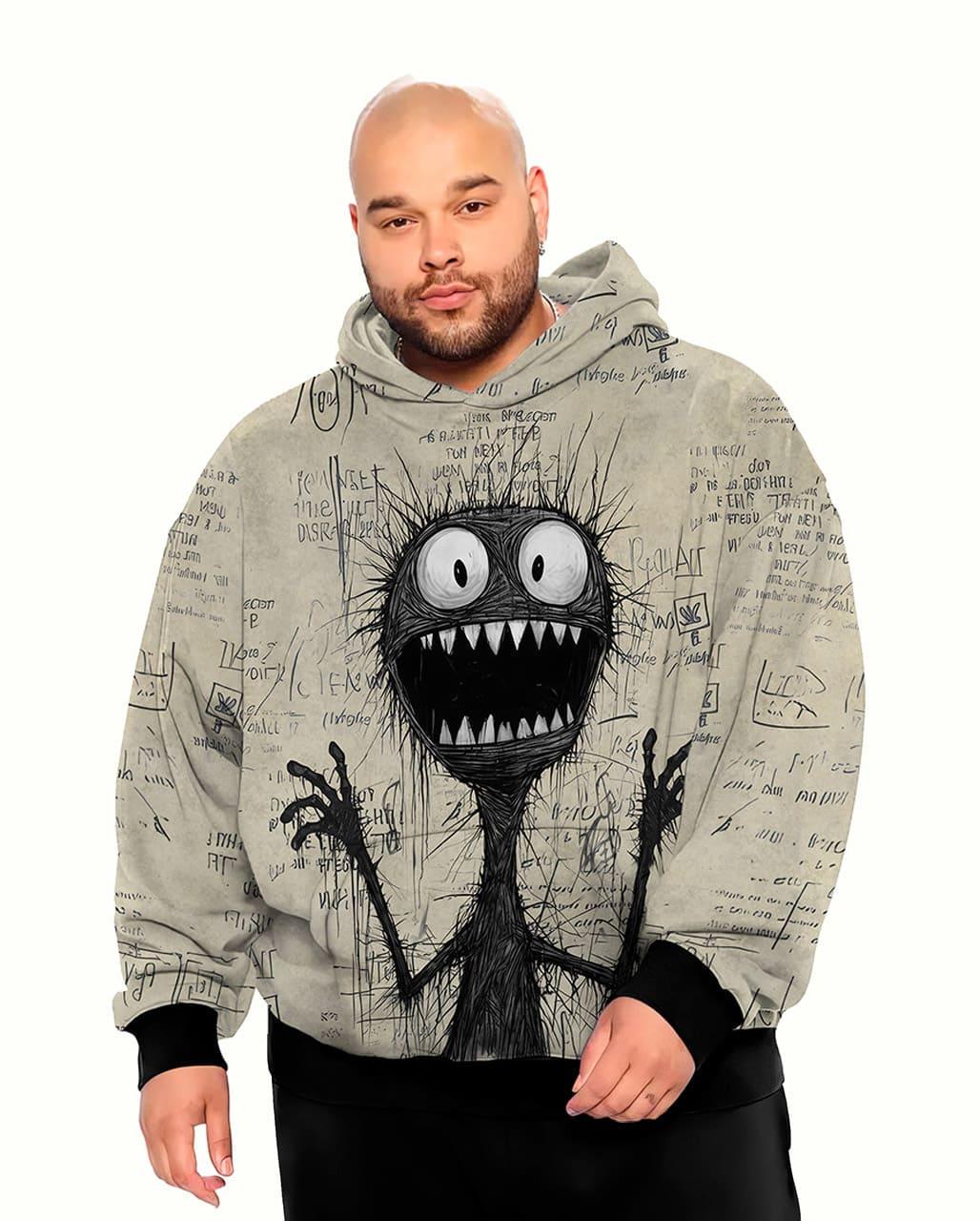 Худі чоловіче Страшко батал 5XL Бежевий (11225) - фото 1