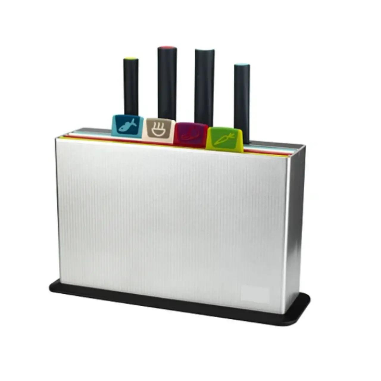 Набор кухонных досок Kayfovo KDN4 с ножами на подставке 4 шт. (29178)