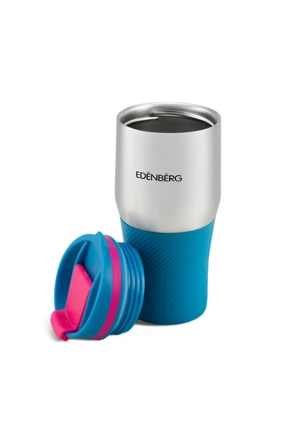 Термокухоль Edenberg 380 мл Блакитний (EB-631) - фото 2 Термокухоль Edenberg 380 мл Блакитний (EB-631) - фото 2