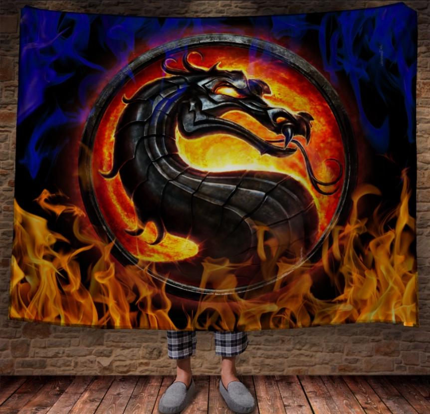 Плед с 3D принтом Мортал Комбат 150х200 см (epi_0920) Плед с 3D принтом Мортал Комбат 150х200 см (epi_0920)