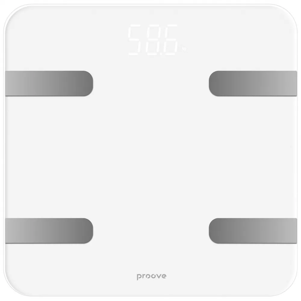 Ваги підлогові смарт Proove Numbers bluetooth до 180 кг скляні (SLBP00010002)