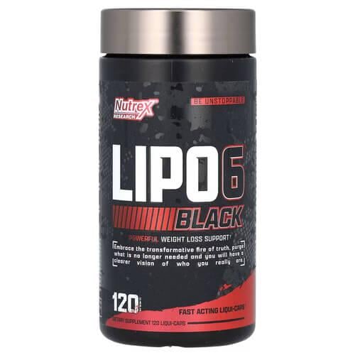 Жиросжигатель комплексный Nutrex Lipo-6 Black 120 Liqui-Caps (NRX-75538)