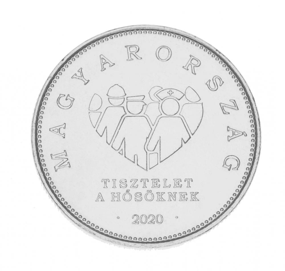 Коллекционная монета Венгрия 10 форинтов 2020 UNC Медицина Медики Героям борьбы с пандемией коронавируса COVID-2019 (М14337)