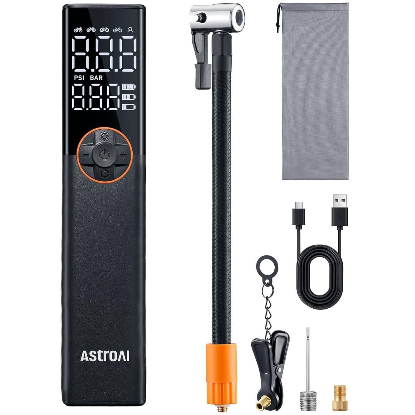 Помпа велосипедна електрична Astroal 150 psi універсальна портативна акумуляторна (33060867)