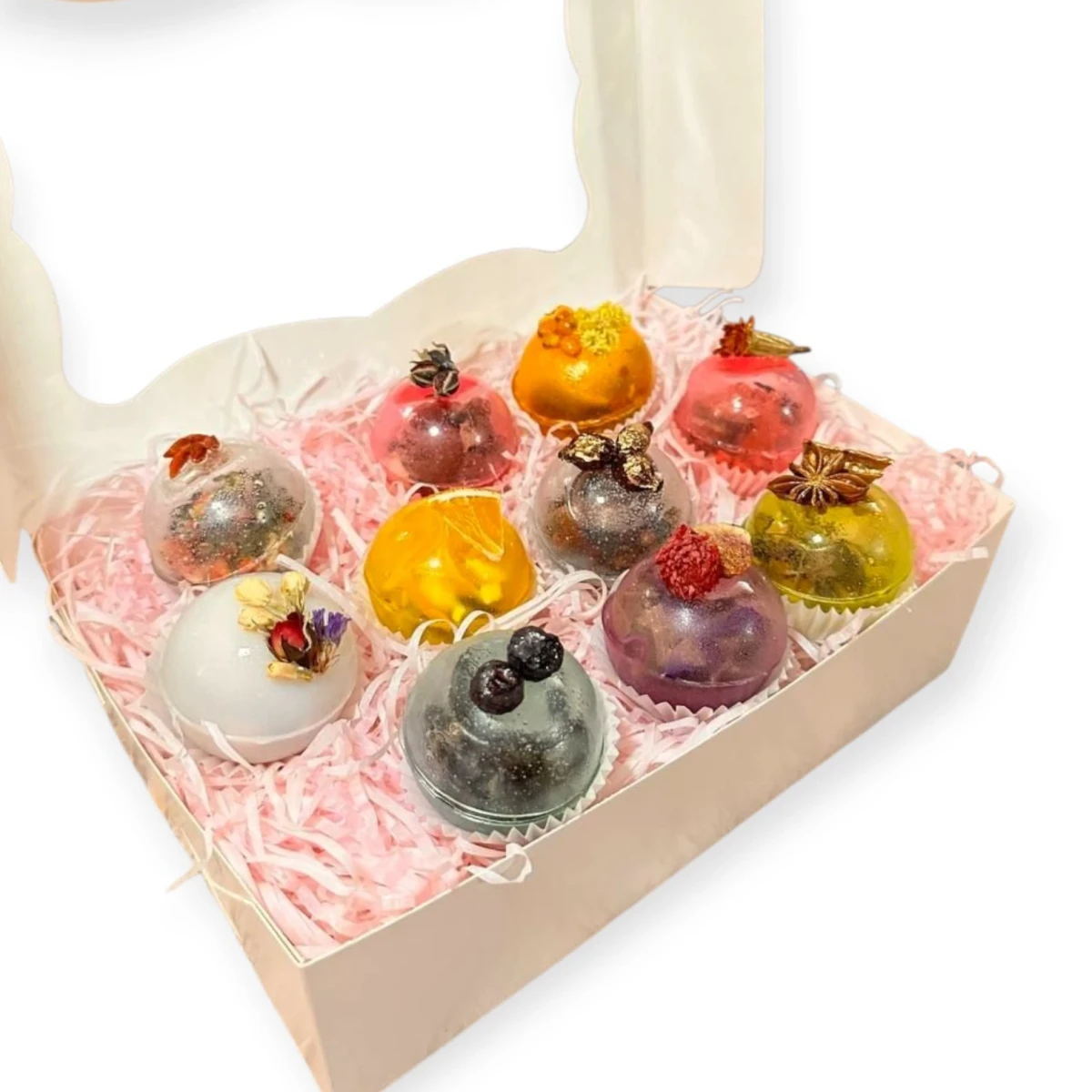 Подарочный набор с чайными бомбочками 10 шт. (28957424)