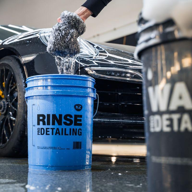 Ведро для мойки автомобиля K2 RINSE Pro Detailing крепкое пластиковое с маркировкой 20 л - фото 4 Ведро для мойки автомобиля K2 RINSE Pro Detailing крепкое пластиковое с маркировкой 20 л - фото 4