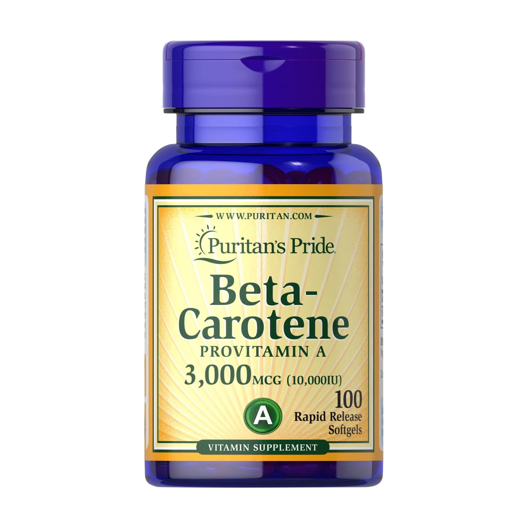 Натуральная добавка Beta-Carotene 10000 IU 100 softgels (2023-10-2470)