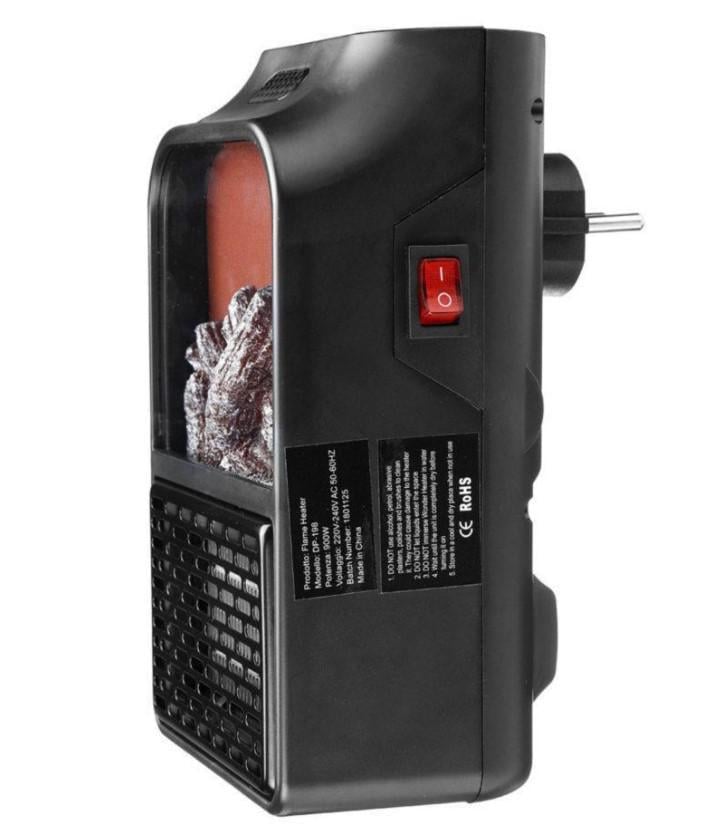 Камин-обогреватель компактный Flame Heater 500 Вт с дисплеем и дистанционным управлением (1756375336) - фото 5