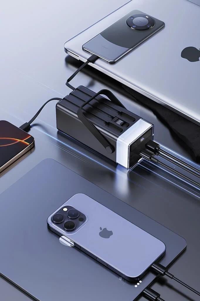 Повербанк Torima TRM-1061 Black 60000 mAh Type-C Lightning 22,5 Вт із швидкою зарядкою та LED ліхтариком Black (jz-TRM1061) - фото 4 Повербанк Torima TRM-1061 Black 60000 mAh Type-C Lightning 22,5 Вт із швидкою зарядкою та LED ліхтариком Black (jz-TRM1061) - фото 4