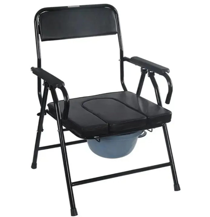 Стілець-туалет Supretto 8234-0001 100 кг Чорний (29424428)