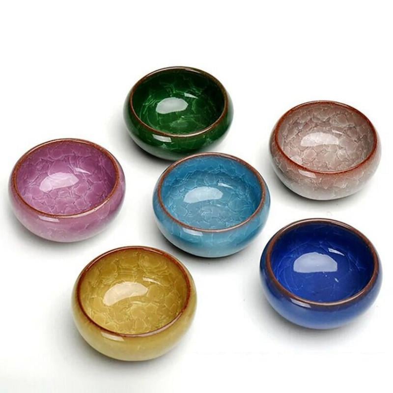 Набор пиал из фарфора с подарочной коробкой 50 мл 6 шт. Разноцветный (OS-TC004)