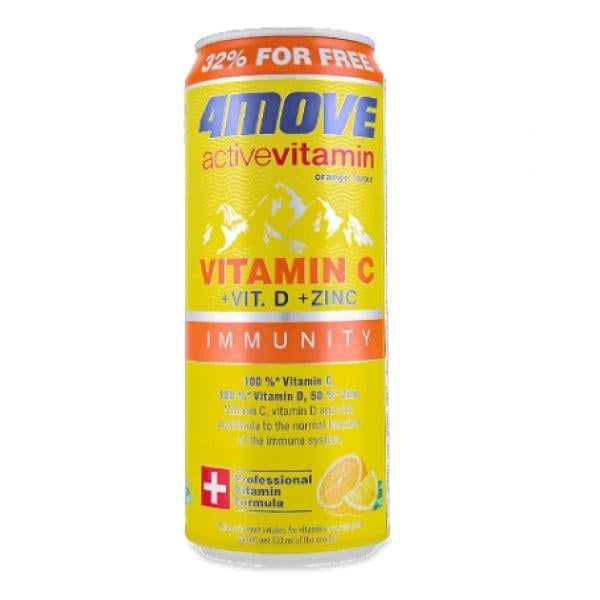 Вітамінний напій 4MOVE Vitamin Active Vitamins C/D/ZINK 330 мл (00000038107)