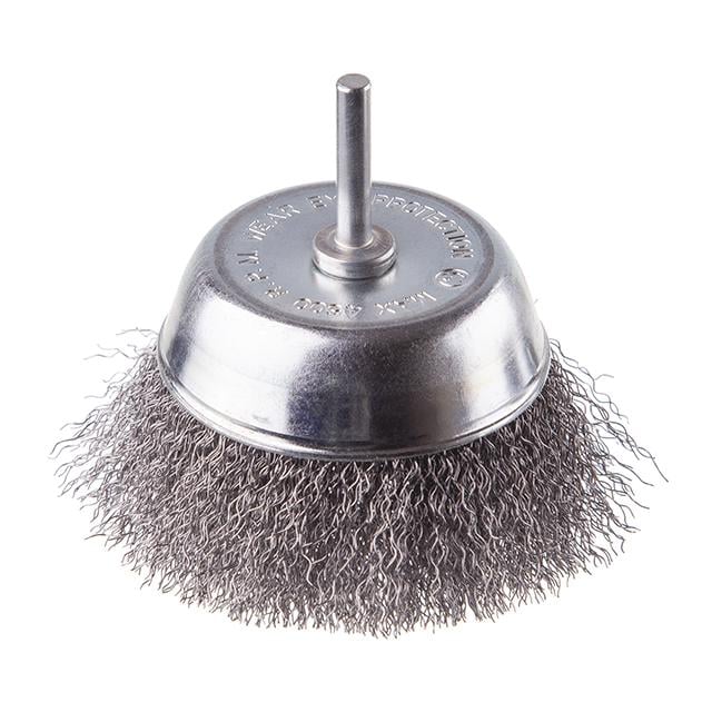 Щітка чашкова Intertool 100 мм для дриля 1/4" кручений дріт (BT-9100)