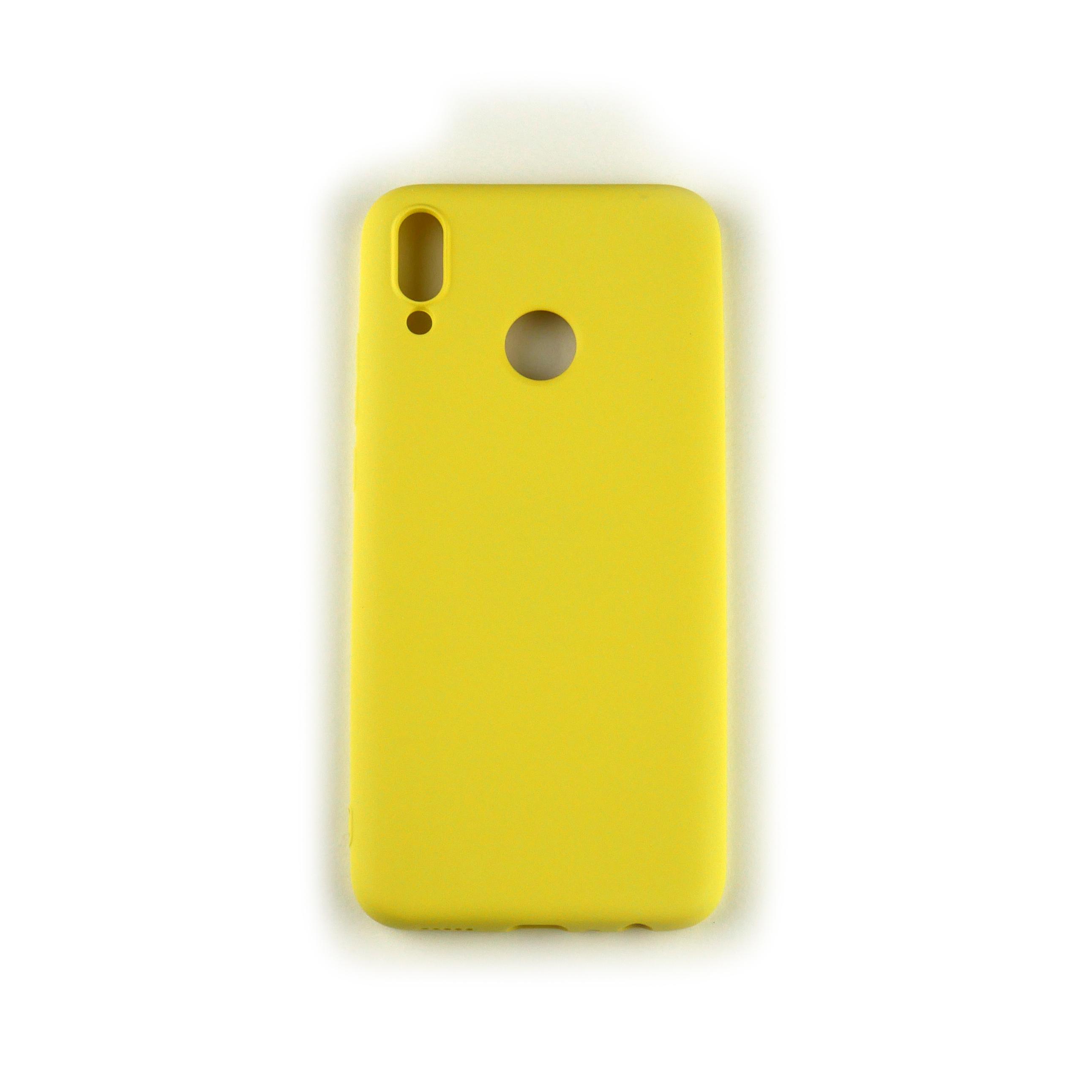Чехол Silicone Case Full Cover Huawei Y9 2019 Желтый