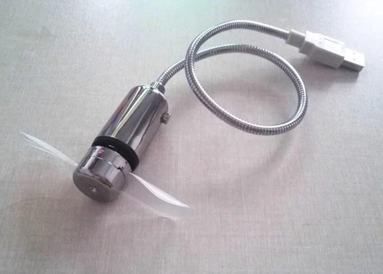 Вентилятор USB з LED підсвічуванням з годинником та градусником 330 mAh (2296428867) - фото 2