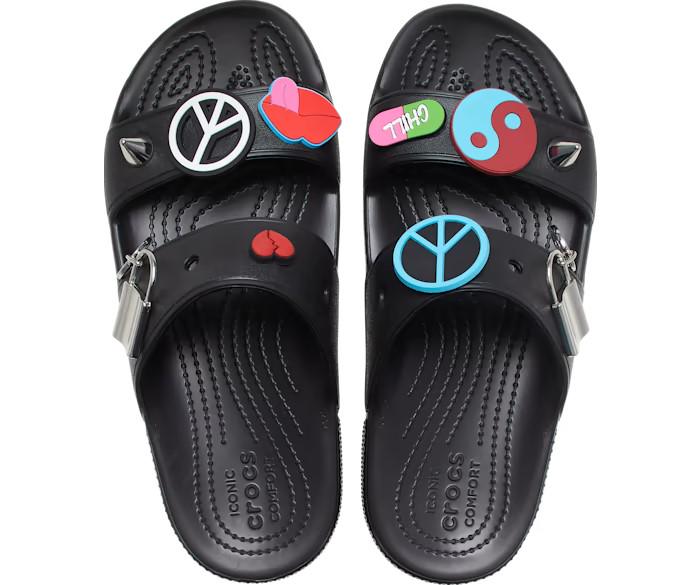 Слайды Crocs Feel the Positivity р. W9/EUR 39-40 Black (8930386) - фото 3