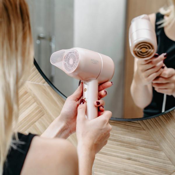 Фен для волос Adler AD 2279p 1800W 2 скорости 2 температурных режима ионизация Pink (AD2279P) - фото 8 Фен для волос Adler AD 2279p 1800W 2 скорости 2 температурных режима ионизация Pink (AD2279P) - фото 8