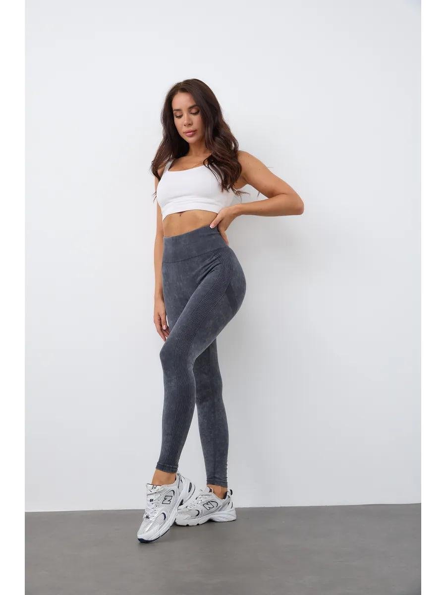 Лосины спортивные Push Up женские для фитнеса тренировок йоги спортзала с эффектом Push Up под джинс L Черный (70064L) - фото 6 Лосины спортивные Push Up женские для фитнеса тренировок йоги спортзала с эффектом Push Up под джинс L Черный (70064L) - фото 6