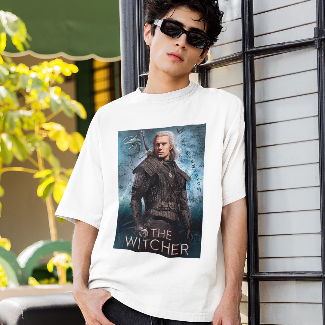 Футболка унисекс The Witcher Geralt of Rivia 4XL Белый (0000016468)