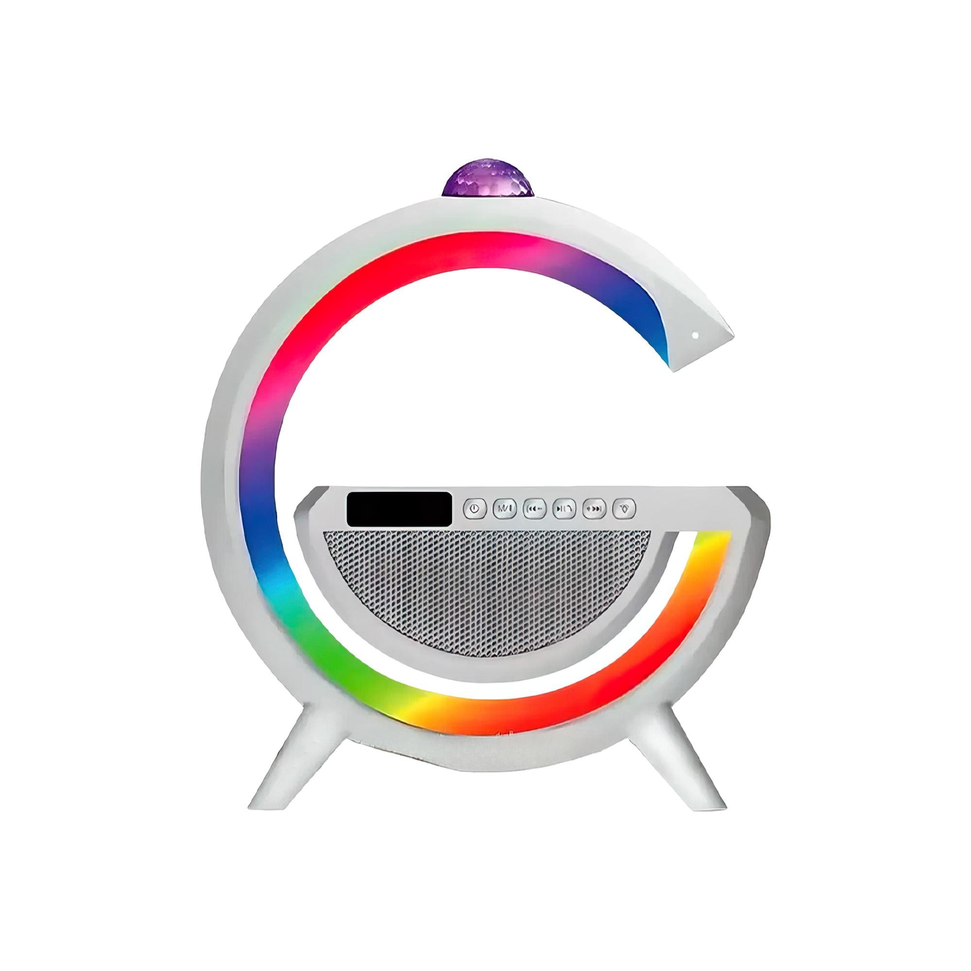 Нічник-колонка Bluetooth 3в1 з бездротовою зарядкою RGB 2388 Rainbow (HA-36)